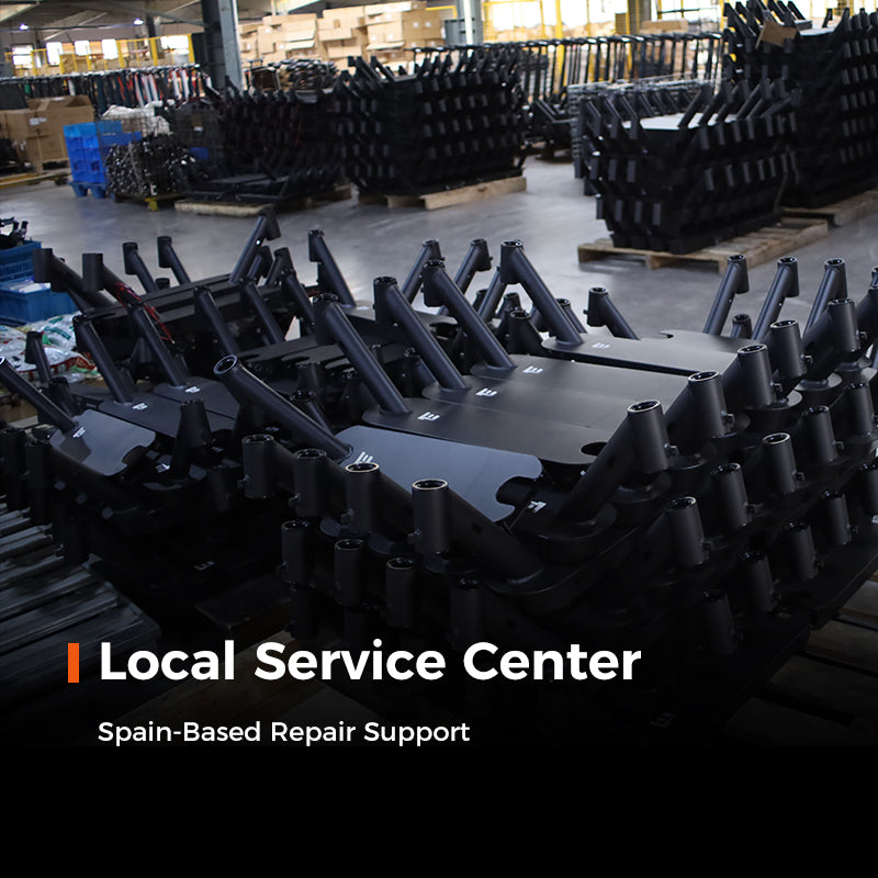 Local repair center in Spain for fast, reliable after-sales support across Europe.