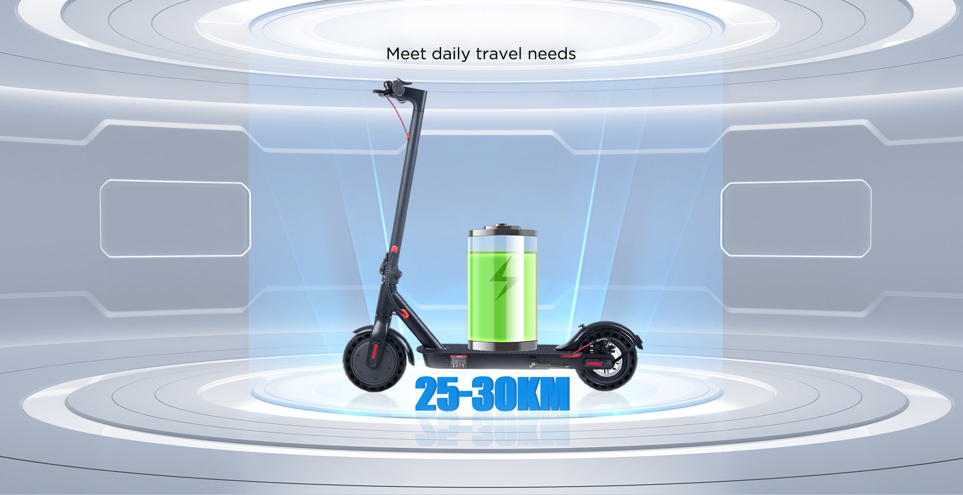 Kepow E9Pro lightweight commuter electric scooter battery