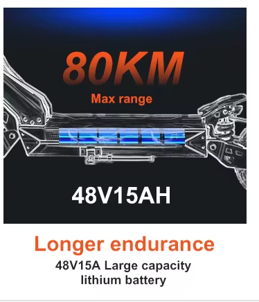 Kepow K3 off-road electric scooter 48V battery