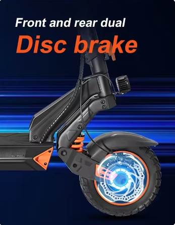 Kepow K3 off-road electric scooter dual braking